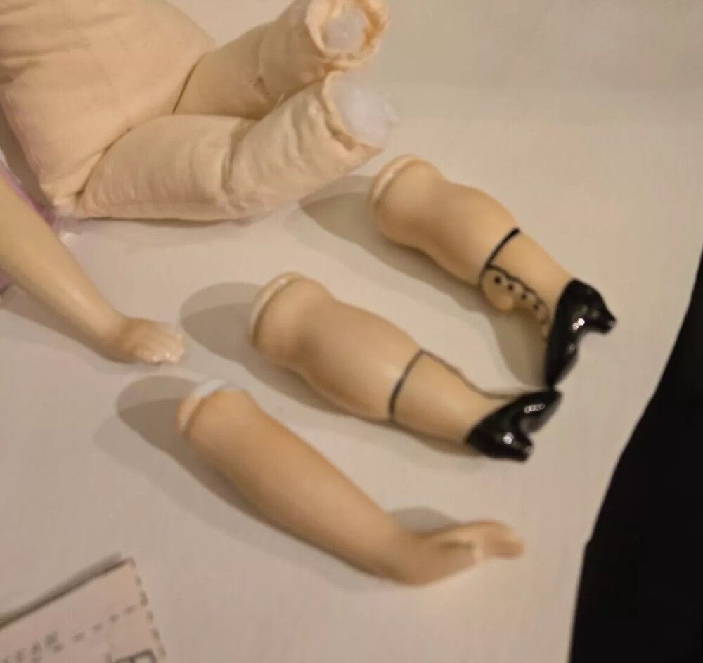 17" Porcelain Doll #5, Penny Wooden, Antique Bisque, Patterns, Doll Making Lot - Picture 3 of 12